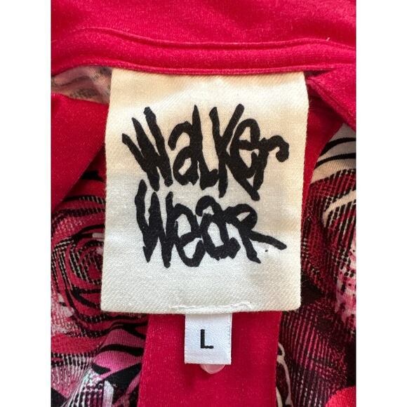 Vintage Walker Wear Polo Shirt Mens Large 90s Snoop Tupac Music Hip Hop RARE - Picture 3 of 10